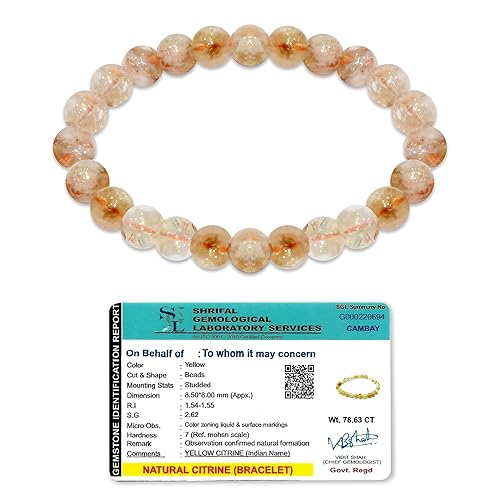 Natural Citrine Crystal Bracelet Natural Citrine Crystal Bracelet